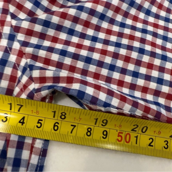 Ralph Lauren Black Label Youth Boys Shirt Red Blue & White Button Down Sz 14 NEW - Picture 4 of 9